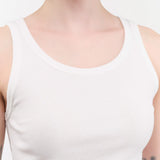 Ichi Antiquities Apparel Womens Lounge Cotton Tank Top in White White / One Size