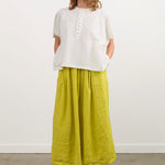 Ichi Antiquities Apparel Womens Skirts French Linen Skirt Yellow / One Size