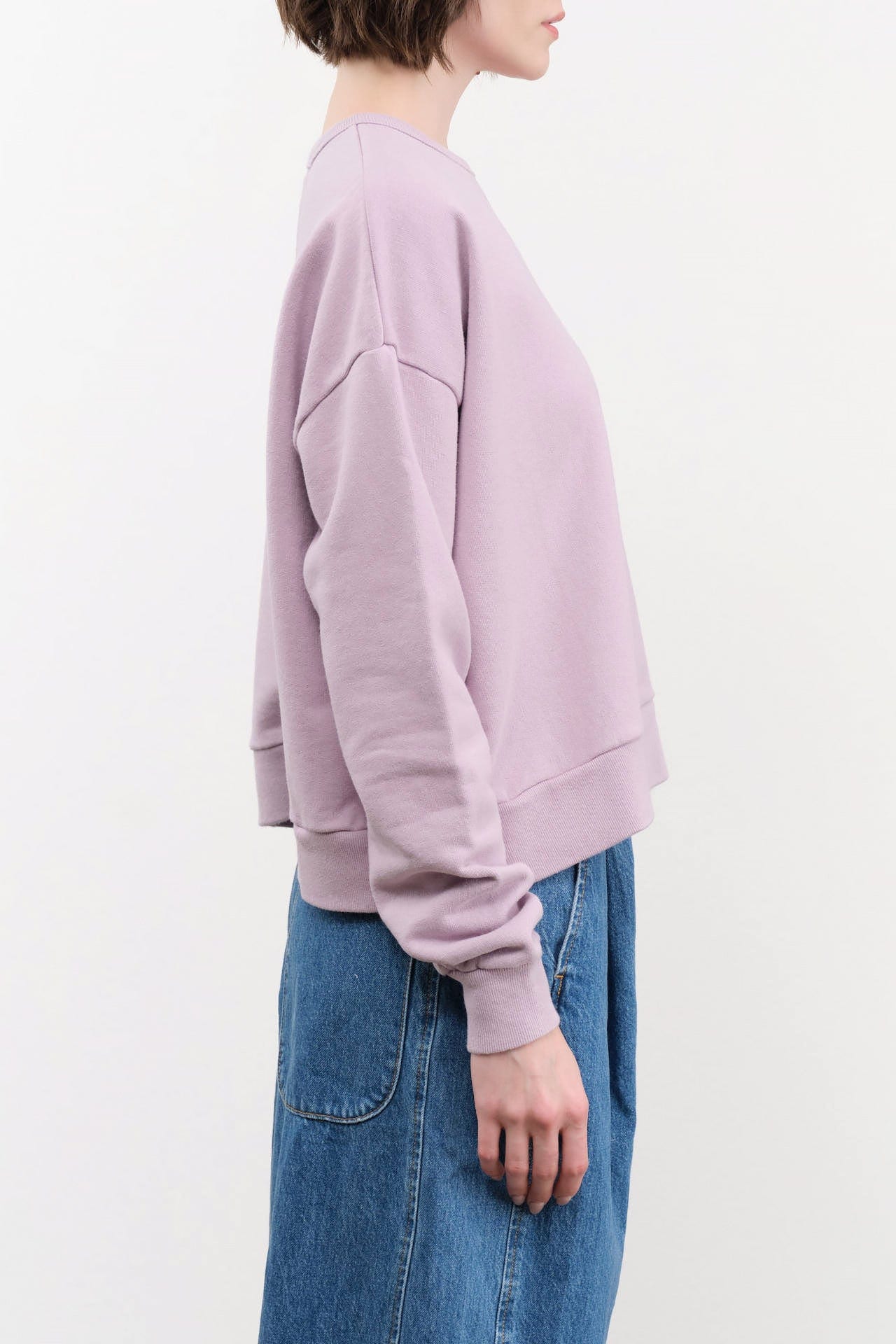 Ichi Antiquities Apparel Womens Lounge French Terry Pullover Lavender / One Size
