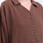 Ichi Antiquities Apparel Womens Dresses Houndstooth Dress Brown / One Size