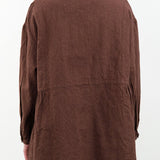 Ichi Antiquities Apparel Womens Blouses Houndstooth Shirt Brown / One Size