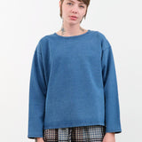 Ichi Antiquities Apparel Womens Blouses Indigo Pullover Indigo / One Size