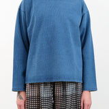 Ichi Antiquities Apparel Womens Blouses Indigo Pullover Indigo / One Size