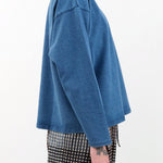 Ichi Antiquities Apparel Womens Blouses Indigo Pullover Indigo / One Size