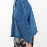 Ichi Antiquities Apparel Womens Blouses Indigo Pullover Indigo / One Size