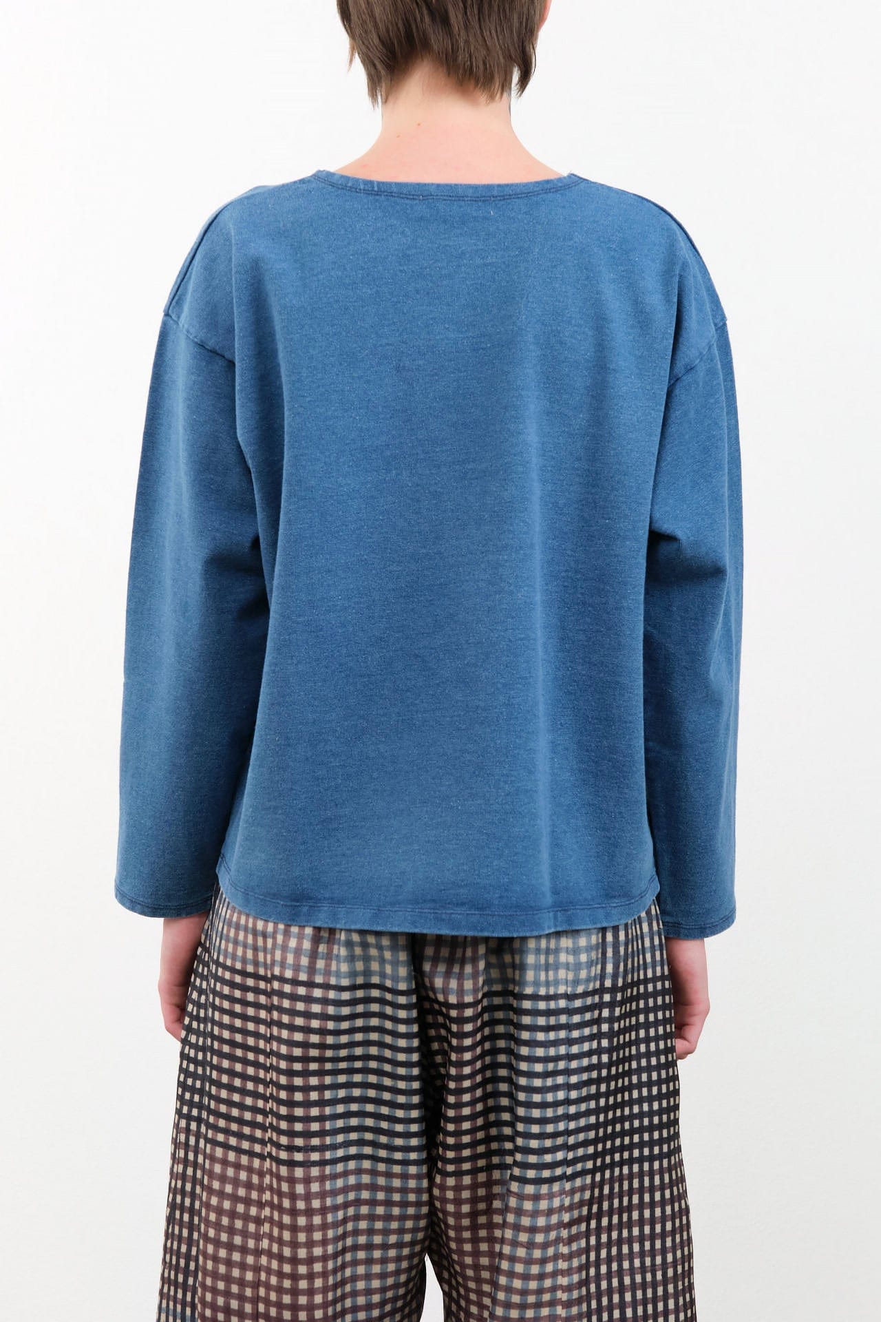 Ichi Antiquities Apparel Womens Blouses Indigo Pullover Indigo / One Size