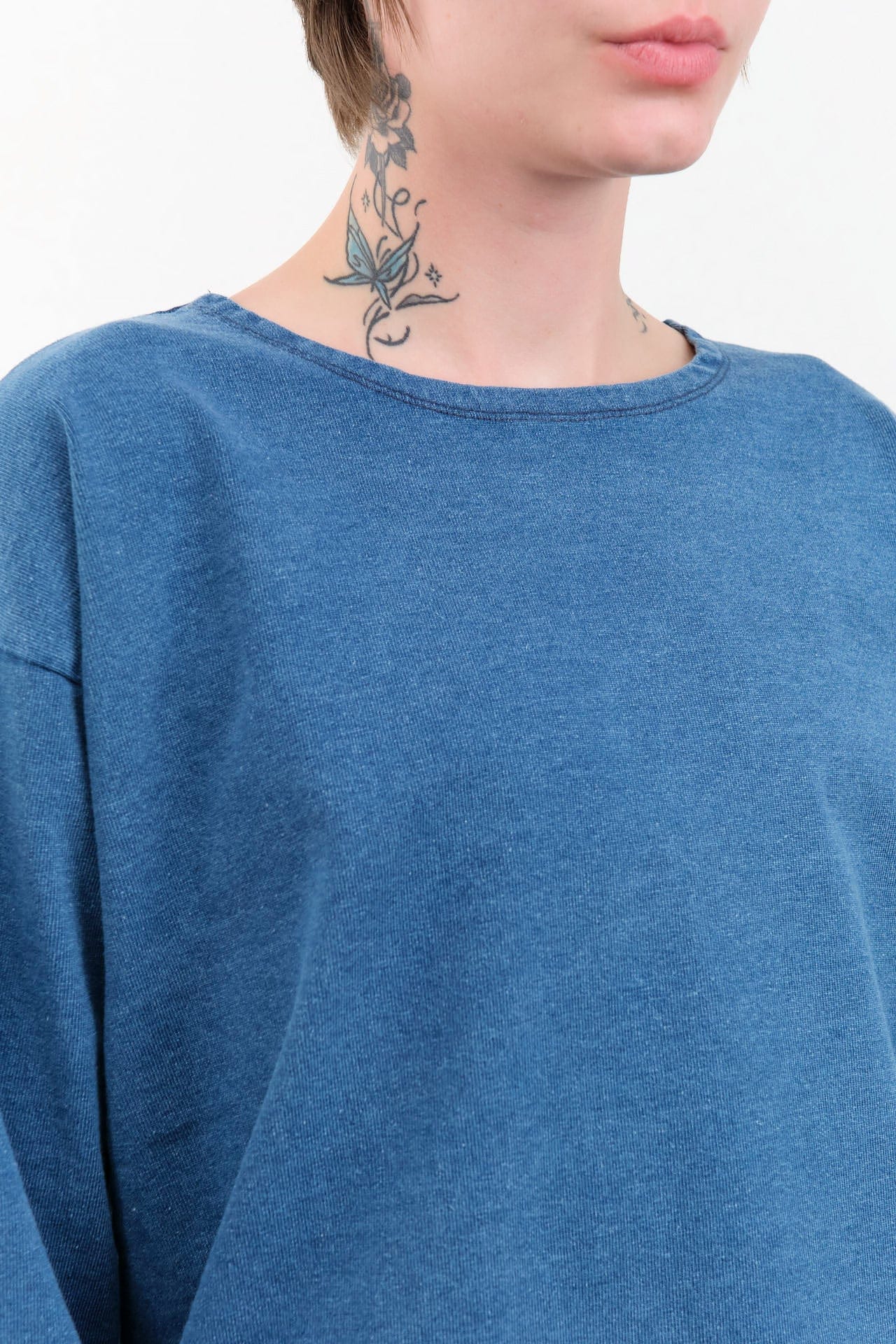 Ichi Antiquities Apparel Womens Blouses Indigo Pullover Indigo / One Size