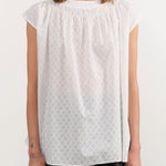 Ichi Antiquities Apparel Womens Blouses Jacquard Sleeveless Blouse Trellis / One Size