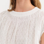 Ichi Antiquities Apparel Womens Blouses Jacquard Sleeveless Blouse Trellis / One Size