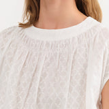 Ichi Antiquities Apparel Womens Blouses Jacquard Sleeveless Blouse Trellis / One Size