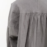 Ichi Antiquities Apparel Womens Blouses Linen Shirt Khaki / One Size
