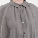 Ichi Antiquities Apparel Womens Blouses Linen Shirt Khaki / One Size
