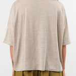 Ichi Antiquities Apparel Womens Blouses Short Sleeve Pullover in Natural Natural / One Size