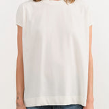 Ichi Antiquities Apparel Womens Blouses Side Split Sleeveless Pullover White / One Size