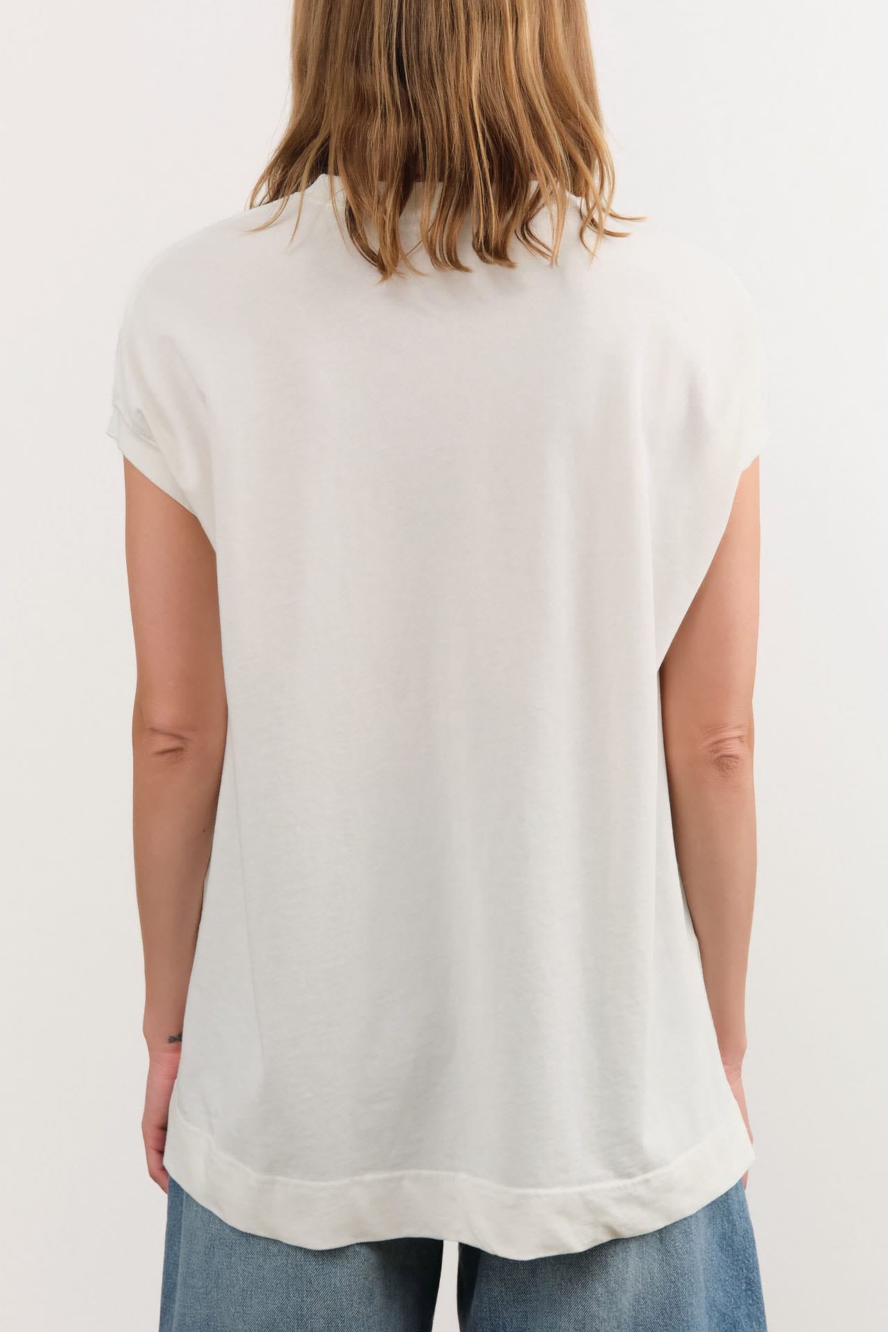 Ichi Antiquities Apparel Womens Blouses Side Split Sleeveless Pullover White / One Size
