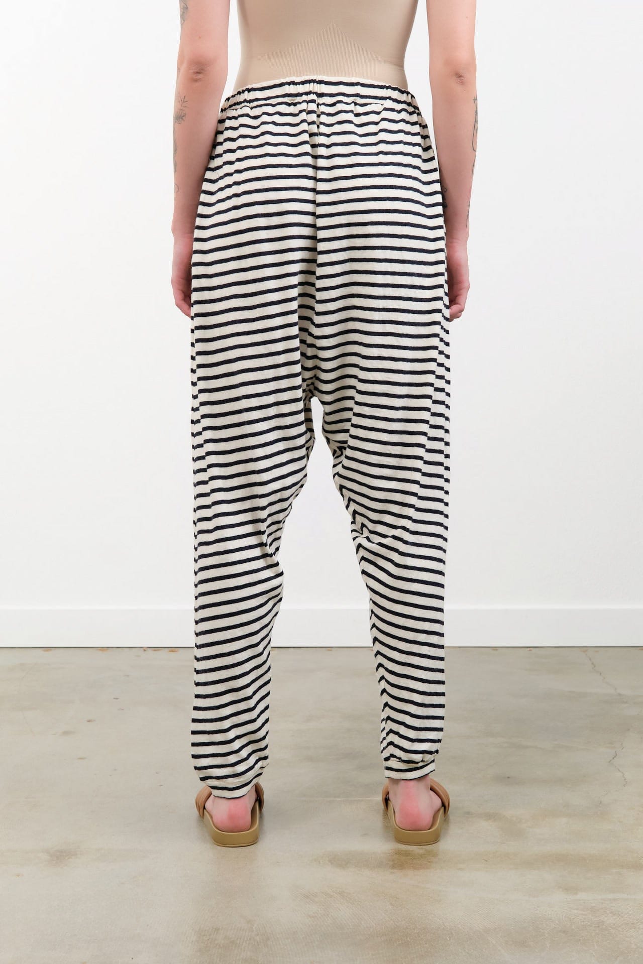 Ichi Antiquities Apparel Womens Lounge Stripe Pants Navy / One Size