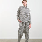 Ichi Antiquities Apparel Womens Lounge Stripe Pants Navy / One Size