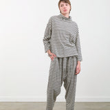 Ichi Antiquities Apparel Womens Lounge Stripe Pants Navy / One Size