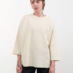 Ichi Antiquities Apparel Womens Blouses Undyed Waffle Pullover Natural / One Size