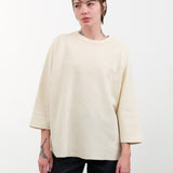 Ichi Antiquities Apparel Womens Blouses Undyed Waffle Pullover Natural / One Size