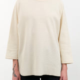 Ichi Antiquities Apparel Womens Blouses Undyed Waffle Pullover Natural / One Size