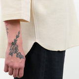 Ichi Antiquities Apparel Womens Blouses Undyed Waffle Pullover Natural / One Size