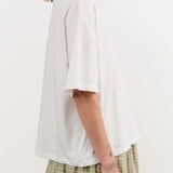 Ichi Antiquities Apparel Womens Tees Wide Knit T-Shirt in White White / One Size