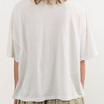 Ichi Antiquities Apparel Womens Tees Wide Knit T-Shirt in White White / One Size