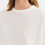 Ichi Antiquities Apparel Womens Tees Wide Knit T-Shirt in White White / One Size