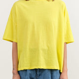 Ichi Antiquities Apparel Womens Tees Wide Knit T-Shirt in Yellow Yellow / One Size
