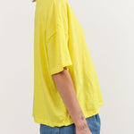 Ichi Antiquities Apparel Womens Tees Wide Knit T-Shirt in Yellow Yellow / One Size