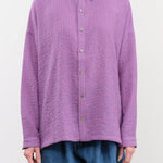 Ichi Antiquities Apparel Womens Blouses Wool Cotton Gingham Shirt Pink x Blue / One Size