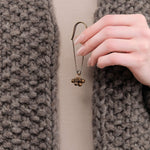 Ichi Antiquities Apparel Womens Sweaters Wool Hand Knit Cardigan Gray / One Size