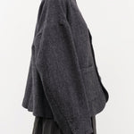 Ichi Antiquities Apparel Womens Jackets Wool Herringbone Jacket Black / One Size