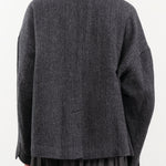Ichi Antiquities Apparel Womens Jackets Wool Herringbone Jacket Black / One Size