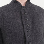 Ichi Antiquities Apparel Womens Jackets Wool Herringbone Jacket Black / One Size