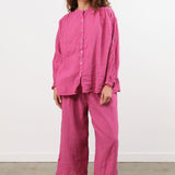 Ichi Antiquities Apparel Womens Pants Woven Stripe Pants Pink / One Size