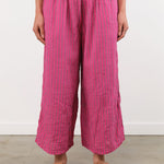 Ichi Antiquities Apparel Womens Pants Woven Stripe Pants Pink / One Size