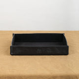 Il Bisonte Large Cowhide Tray in Nero