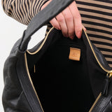 Il Bisonte Accessories Bags Accademia Hobo Shoulder Bag Nero / 12.5" L X 11.5" W X 4.25" D