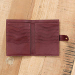 Il Bisonte Accessories Wallets Archivio Wallet in Black Cherry Black Cherry / 5.5" L X 4" W X 0.5" D