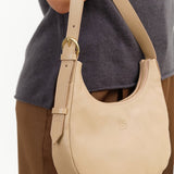 Caffe Latte Leather Belcanto Shoulder Bag by Il Bisonte 