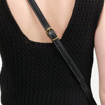 Il Bisonte Accessories Bags Classic Crossbody Bag in Nero Nero / 8.5" L X 6.25" H X 3" D