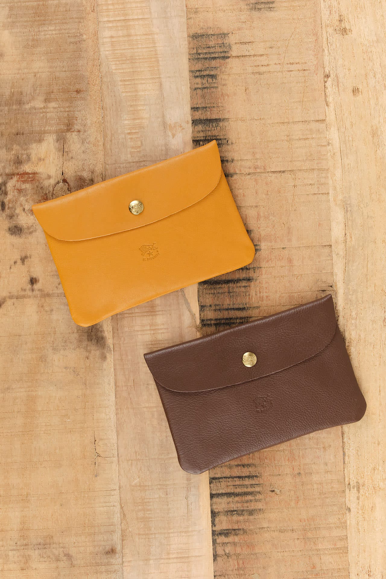 Il Bisonte Accessories Wallets Classic Envelope Case in Marrone Tabacco Marrone Tabacco