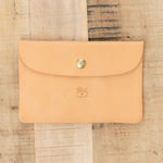 Classic Leather Envelope Case in Naturale by Il Bisonte 