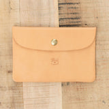 Classic Leather Envelope Case in Naturale by Il Bisonte 