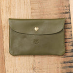 Il Bisonte Accessories Wallets Classic Envelope Case in Verde Rugiada Verde Rugiada / 6.25" L X 4.25" W X .5" D