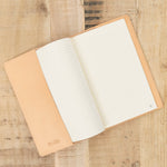 Naturale Tan and Nero Black Italian Leather Classic Notebook by Il Bisonte