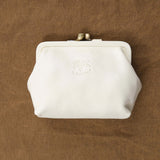 Front view of Coin Purse in Milk