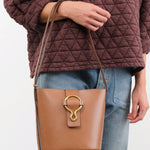 Il Bisonte Accessories Bags Consuelo Bucket Bag Chocolate / 9.5" L X 8" W X 4.75" D